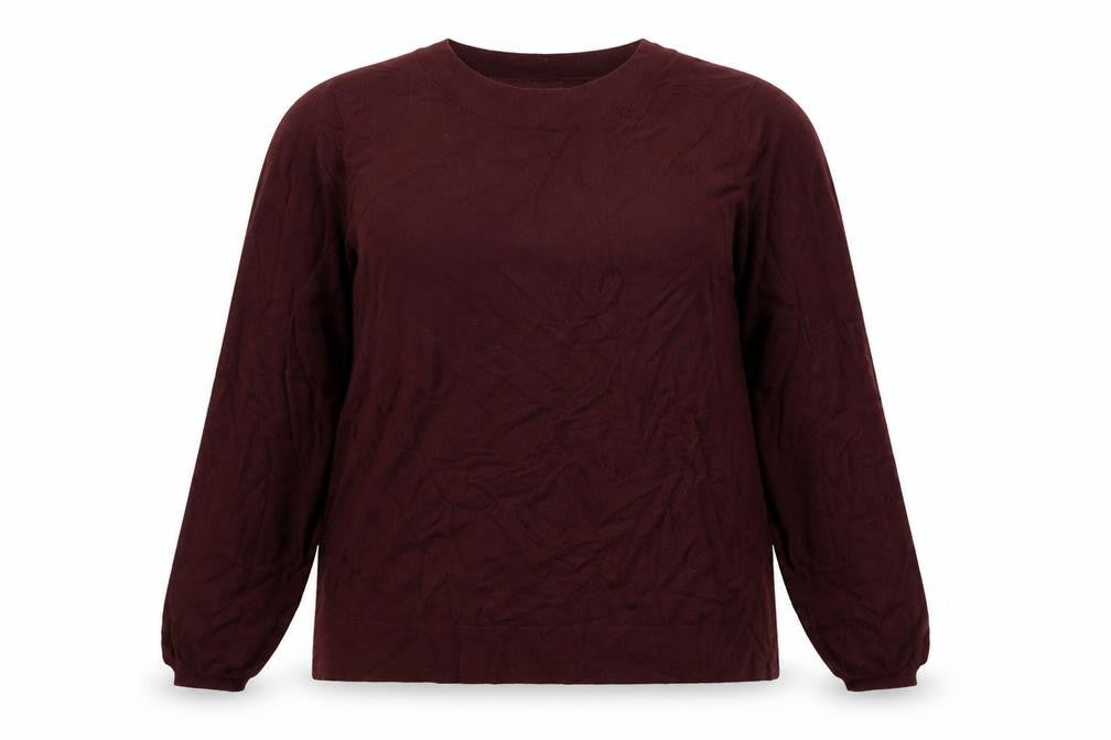 Street One Womens Red Crew Neck  Viscose Pullover Jumper Size 16
