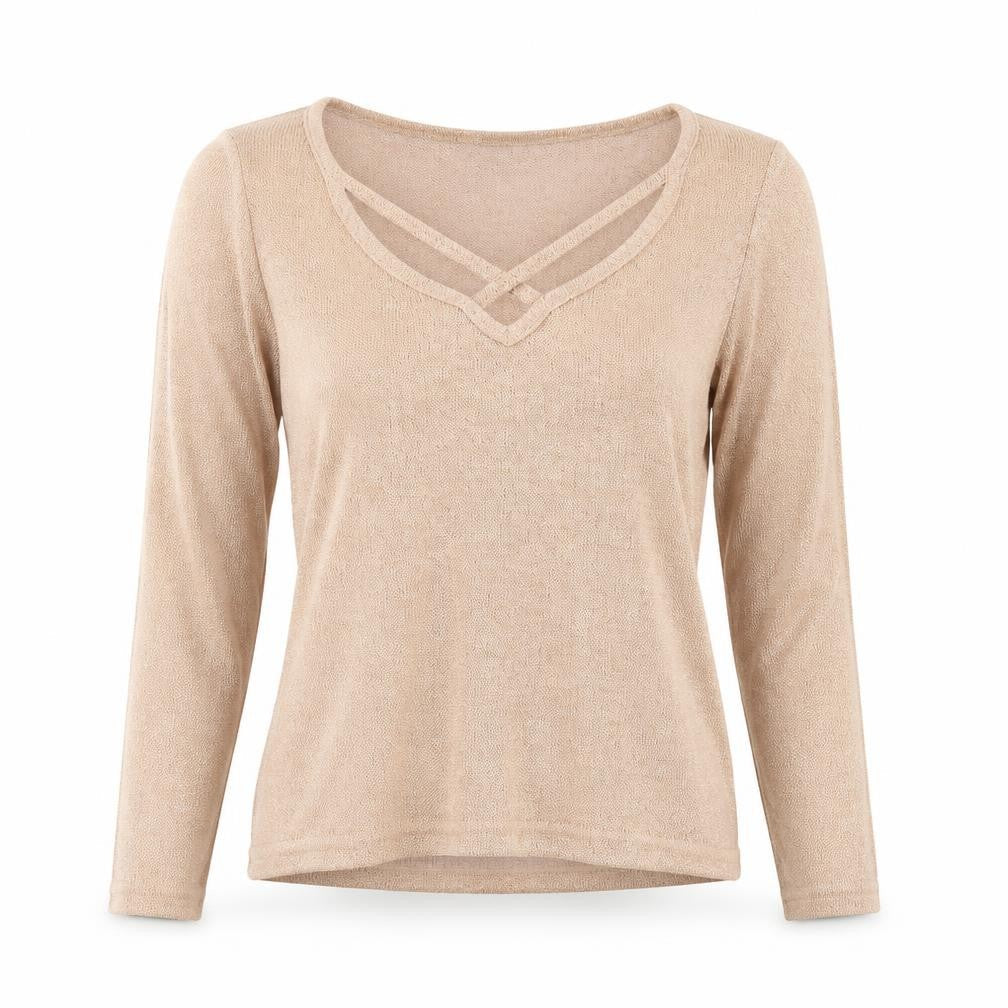 Divided by H&M Womens Pink  Polyester Basic Blouse Size S V-Neck