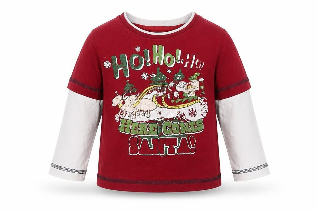 Dunnes Boys Red  Cotton Basic T-Shirt Size 9-12 Months Round Neck