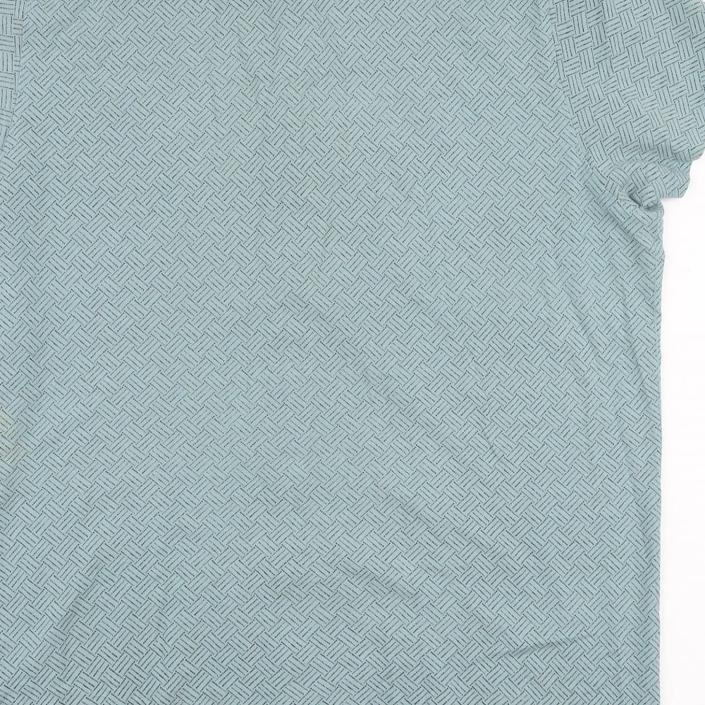 Matalan Mens Blue  Cotton  Button-Up Size XL Collared Button