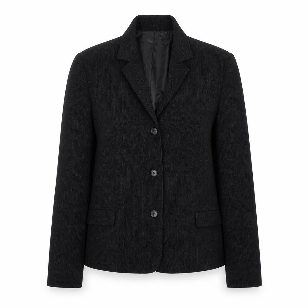 Next Womens Black Polka Dot  Jacket Blazer Size 10  Button