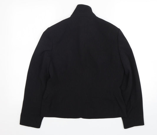 NEXT Womens Black Polka Dot  Jacket Blazer Size 10  Button