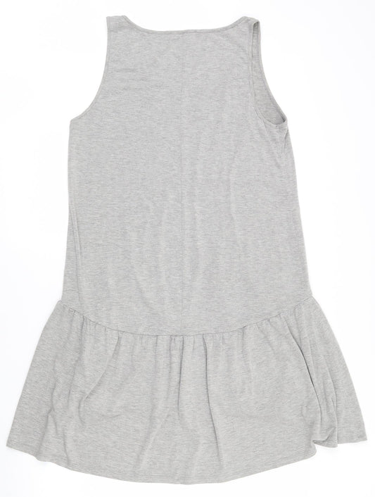 Atmosphere Womens Grey  Viscose Trapeze & Swing  Size 12  Scoop Neck Pullover