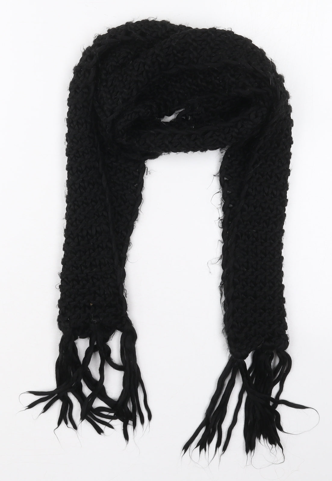 Evie Womens Black  Acrylic  Scarf