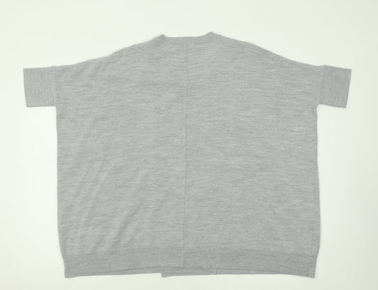 ASOS Womens Grey Crew Neck  Acrylic Pullover Jumper Size 6