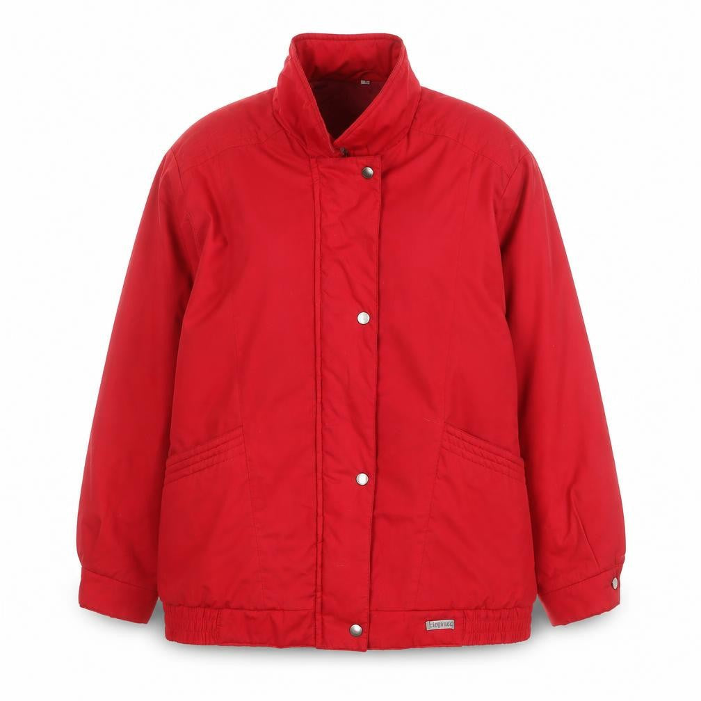 Eleganze Womens Red   Pea Coat Coat Size S  Zip