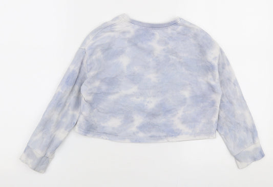 NEXT Girls Blue  100% Cotton Pullover Sweatshirt Size 6 Years  Pullover - Paradise