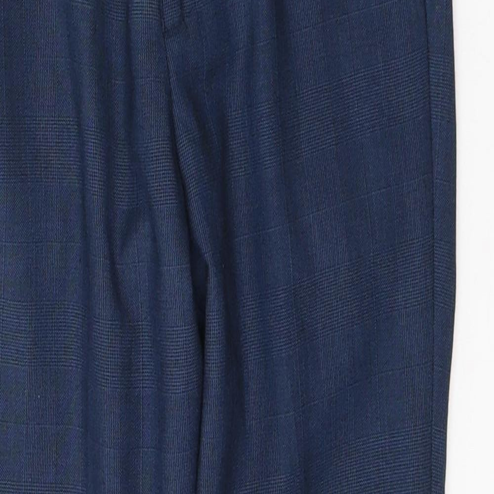 NEXT Boys Blue  Polyester Capri Trousers Size 8 Years  Regular Button