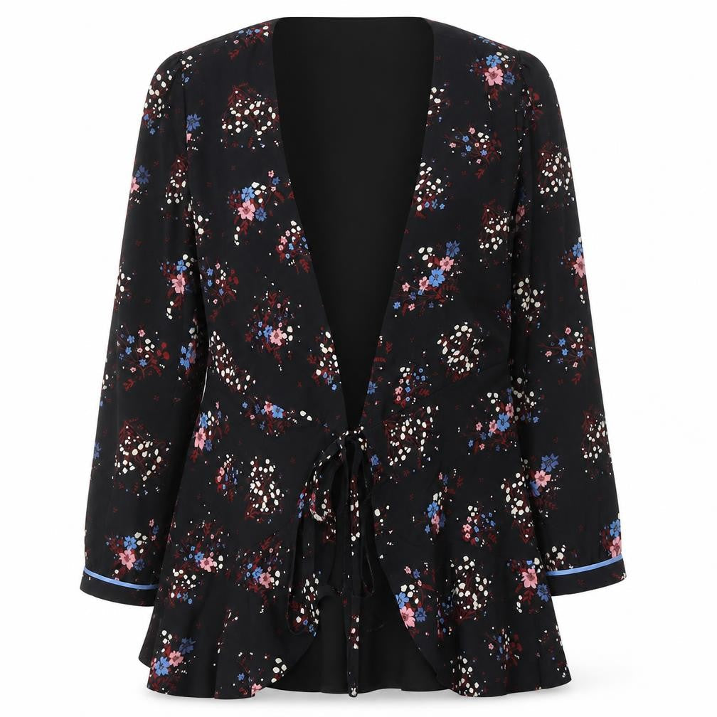 Womens UK Size 8  Jack Wills Black Polyester Blazer