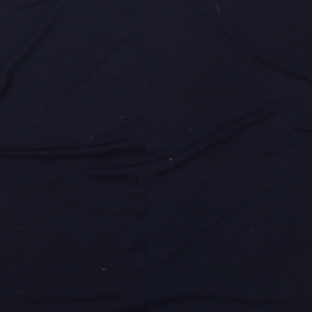 Bella and Blue Womens Blue Round Neck  Polyester Pullover Jumper One Size
