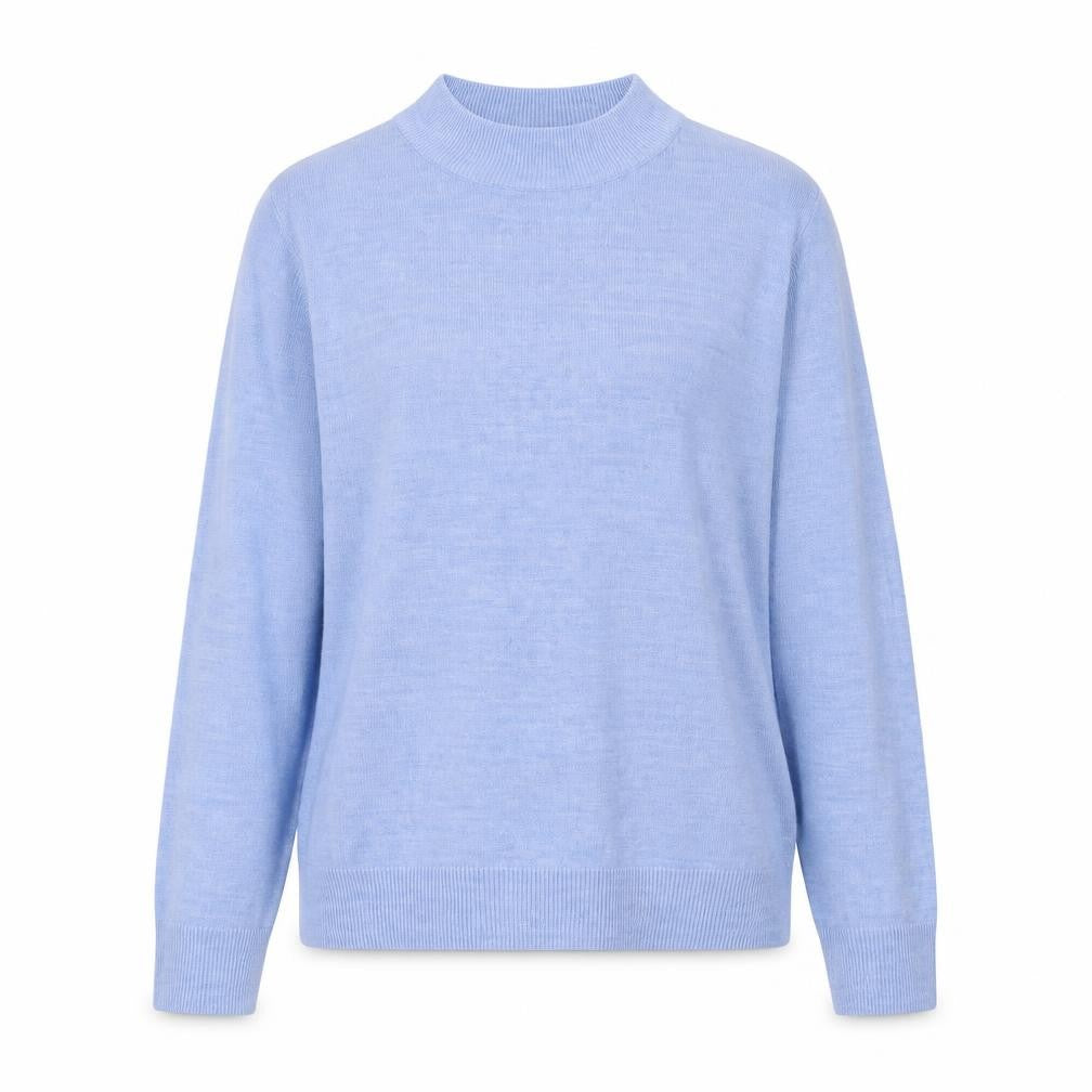 Marks and Spencer Womens Blue Round Neck  Polyester Pullover Jumper Size 14