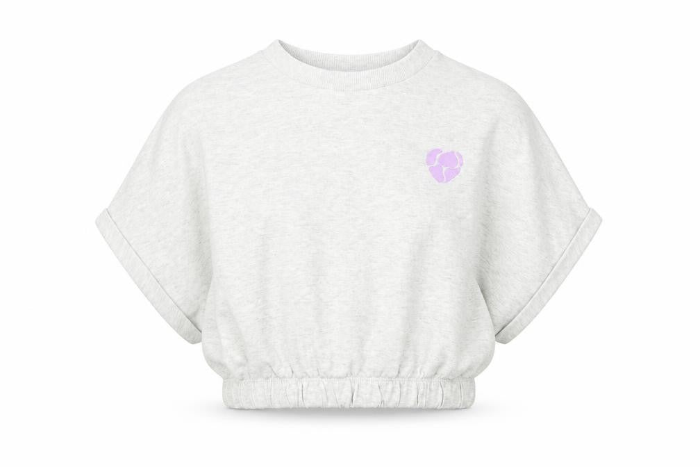 NEXT Girls Grey  Cotton Pullover Sweatshirt Size 11 Years  Pullover - Cropped