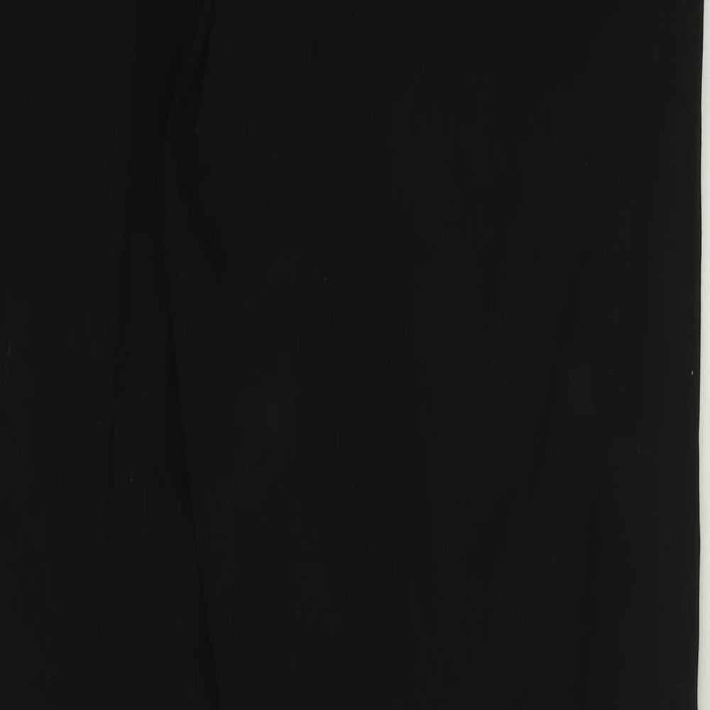 Cedar Wood State Mens Black  Polyester Trousers  Size 34 in L31 in Regular Button