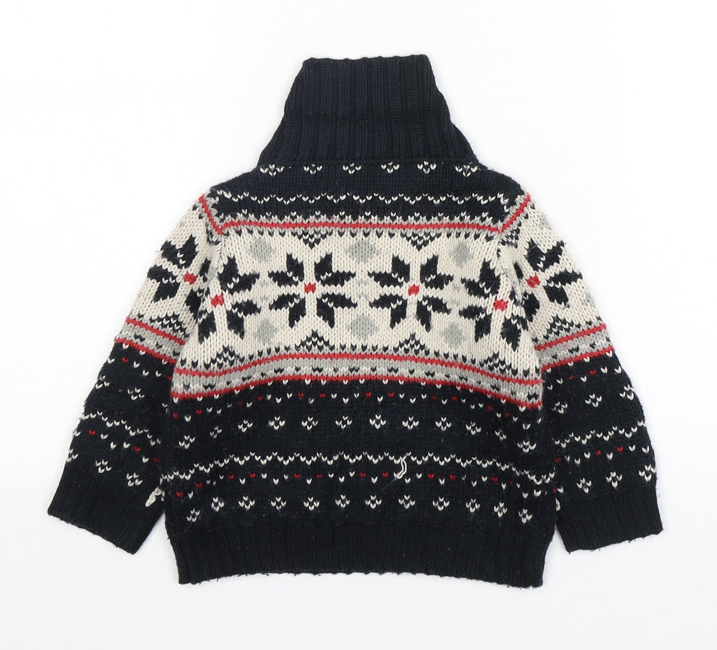 George Boys Multicoloured Fair Isle Acrylic Pullover Jumper Size 12-18 Months  Pullover
