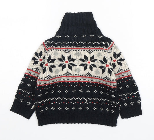 George Boys Multicoloured Fair Isle Acrylic Pullover Jumper Size 12-18 Months  Pullover