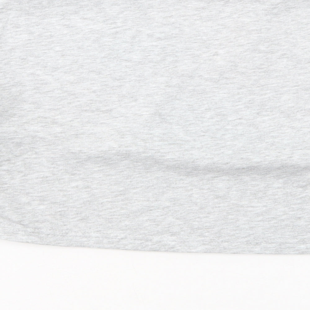New Look Girls Grey  Cotton Pullover Sweatshirt Size 9 Years  Pullover