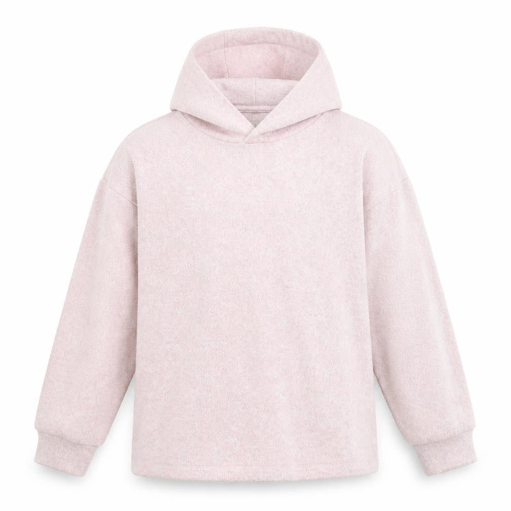 Marks and Spencer Girls Pink  Viscose Pullover Hoodie Size 8-9 Years  Pullover