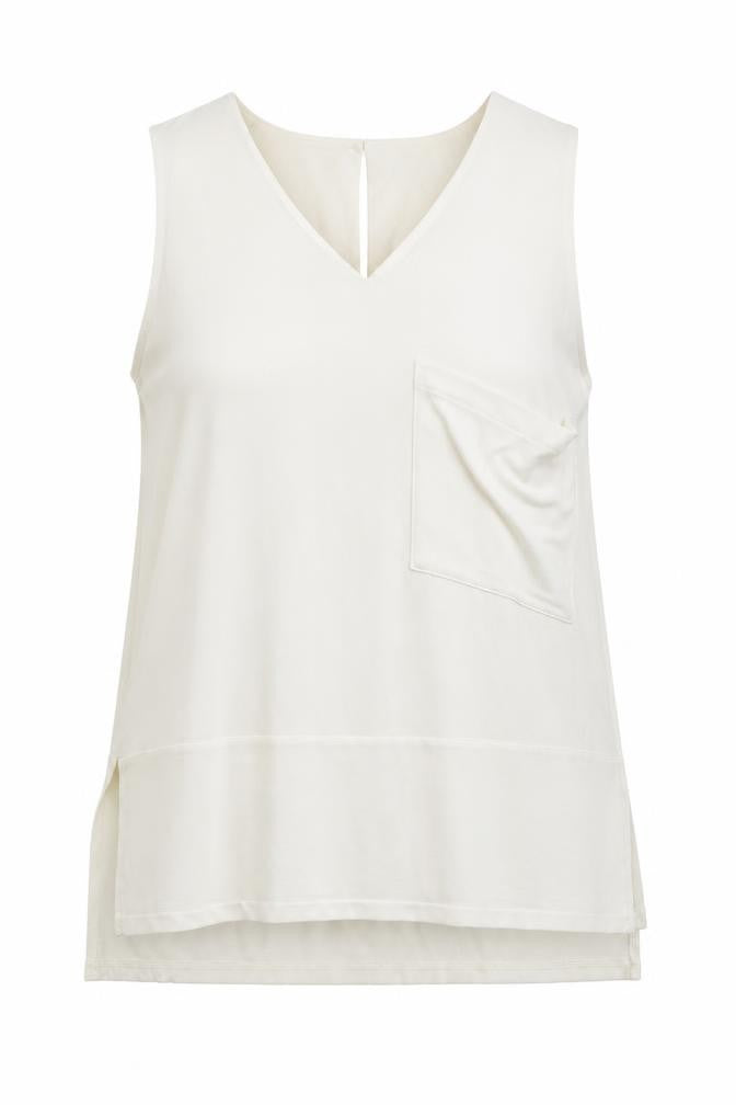 NEXT Womens Ivory  Polyester Basic Blouse Size 12 Round Neck