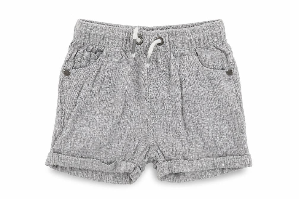 NEXT Boys Grey  Linen Cropped Trousers Size 12-18 Months  Pullover