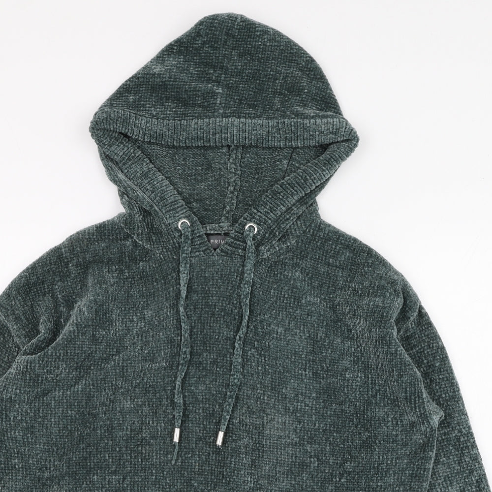 Primark Womens Green  Polyester Pullover Hoodie Size 6  Pullover