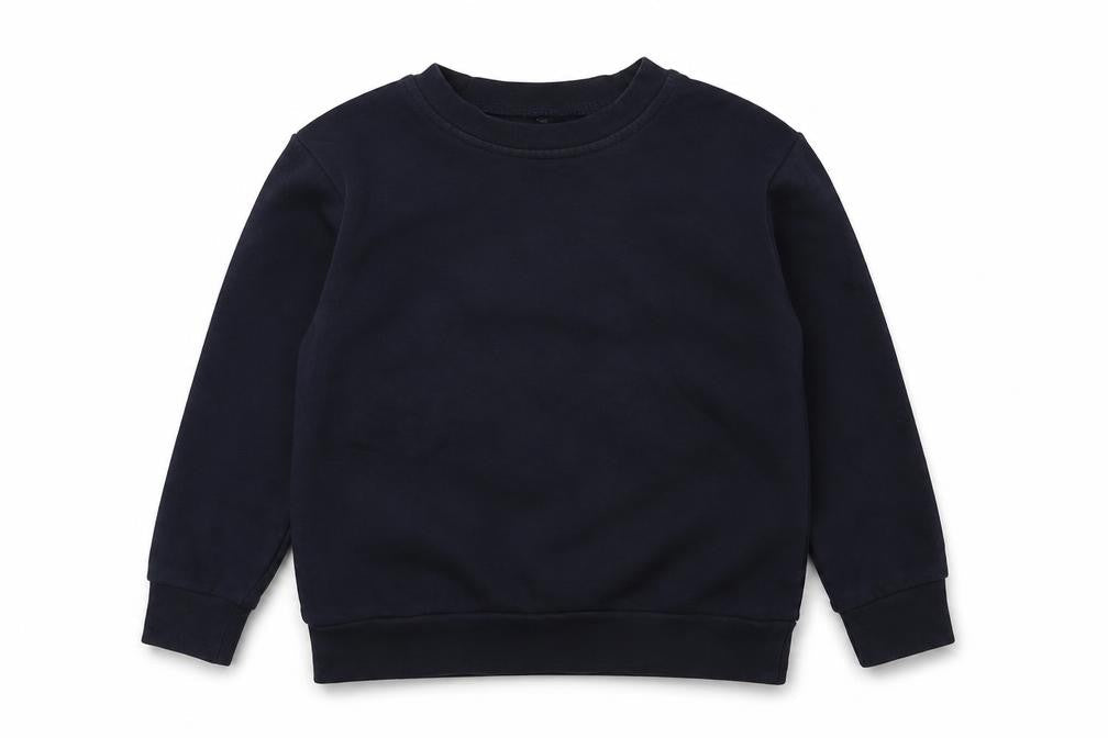 George Boys Blue Crew Neck  Cotton Pullover Jumper Size 4-5 Years  Pullover - School Wear