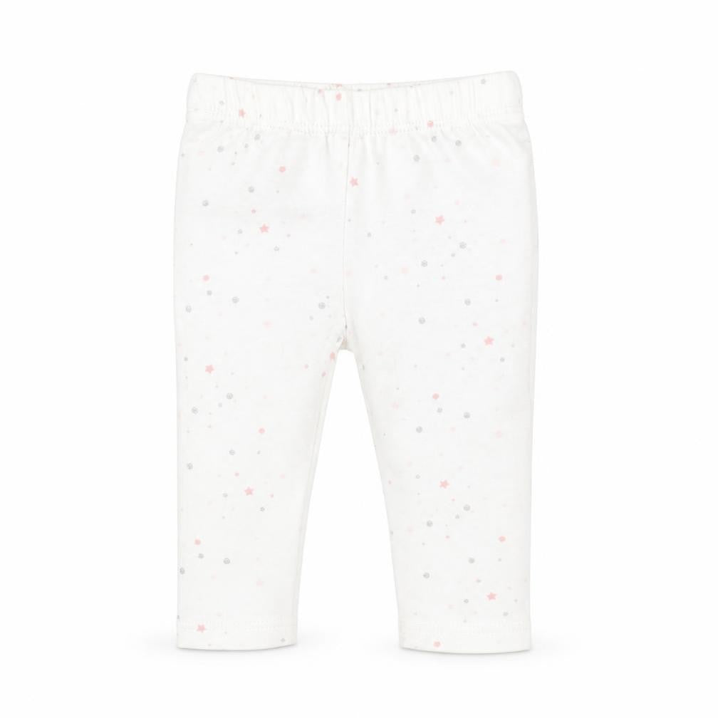 Primark Baby White Geometric Cotton Jogger Leggings Size 3-6 Months