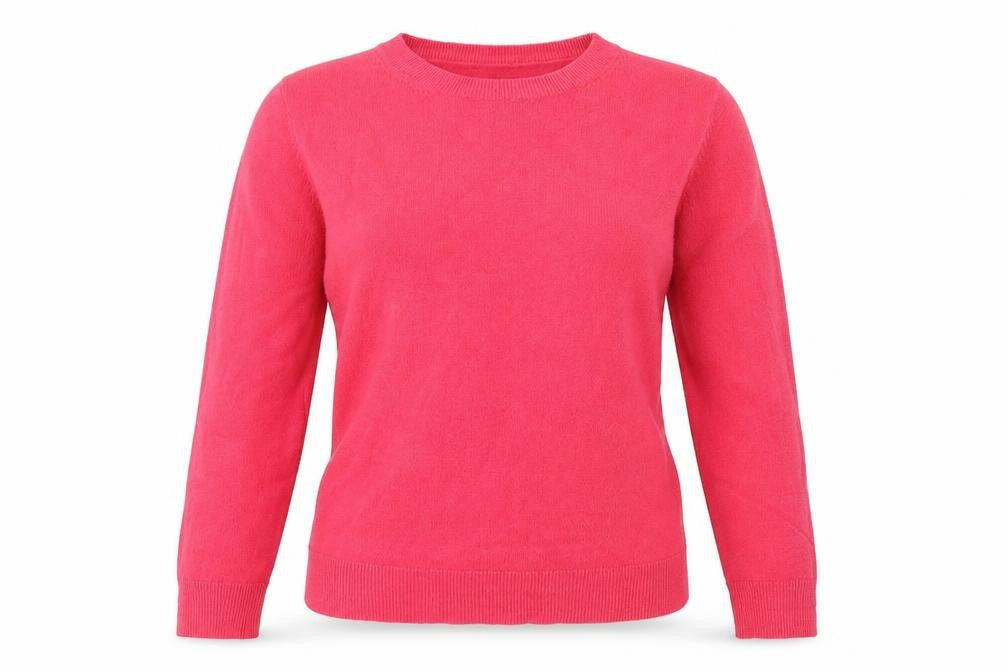 Marks and Spencer Womens Pink Cowl Neck  Acrylic Pullover Jumper Size 10