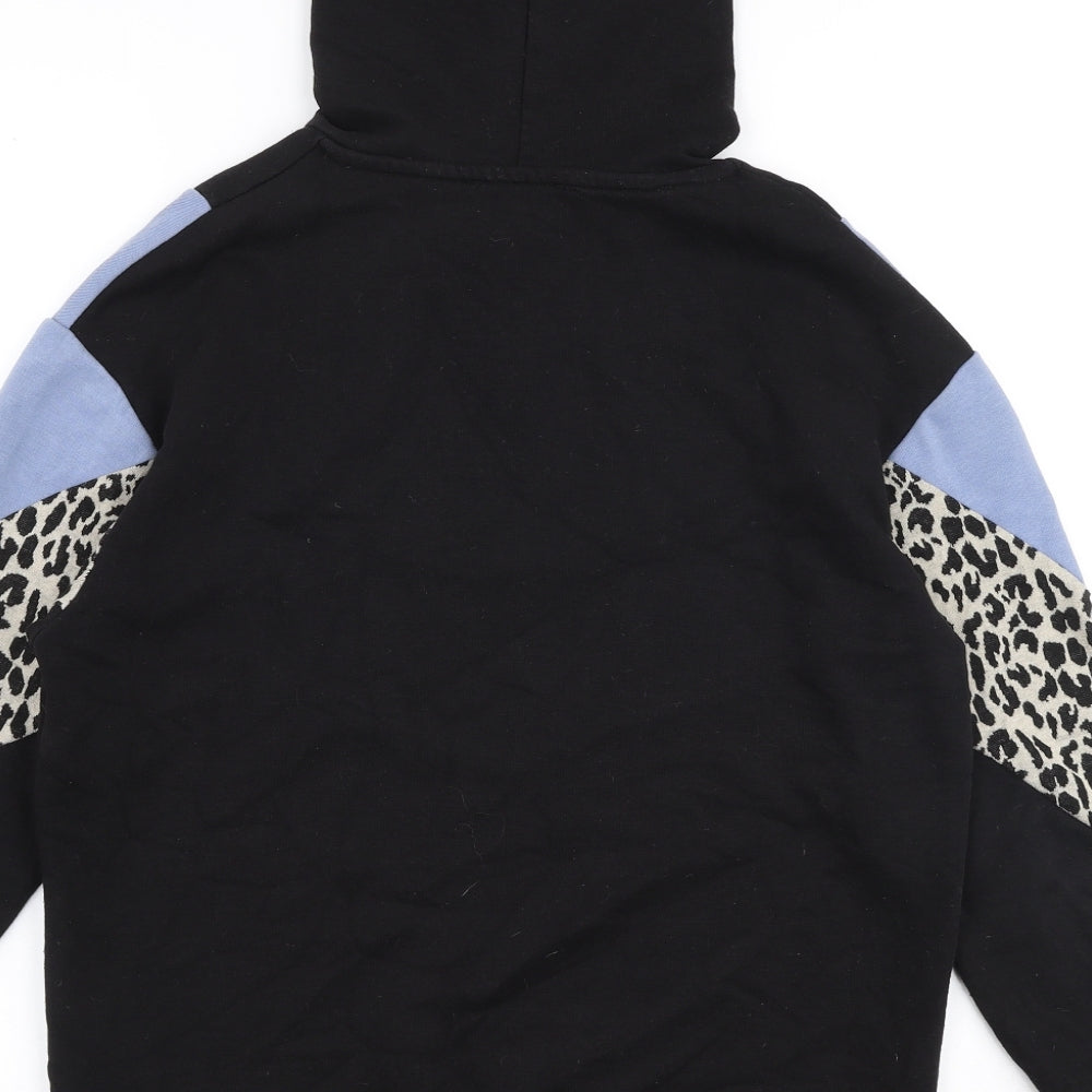 Papaya Womens Multicoloured Animal Print Polyester Pullover Hoodie Size S  Pullover