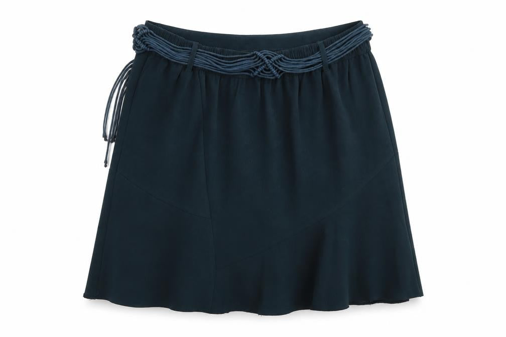 Isle Womens Green  Polyester Pleated Skirt Size 14