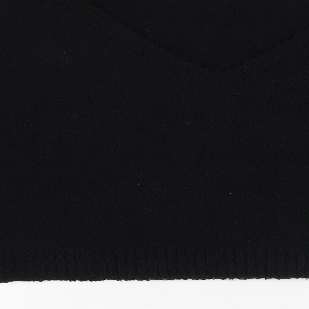 PRETTYLITTLETHING Womens Black V-Neck  Polyester Pullover Jumper Size S