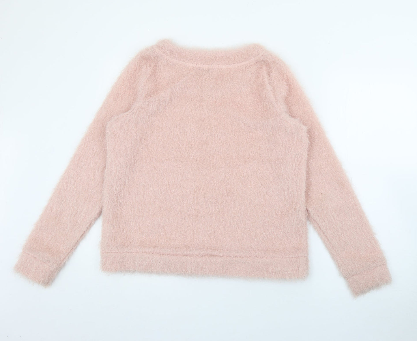 NEXT Womens Pink Crew Neck  Polyester Pullover Jumper Size 12