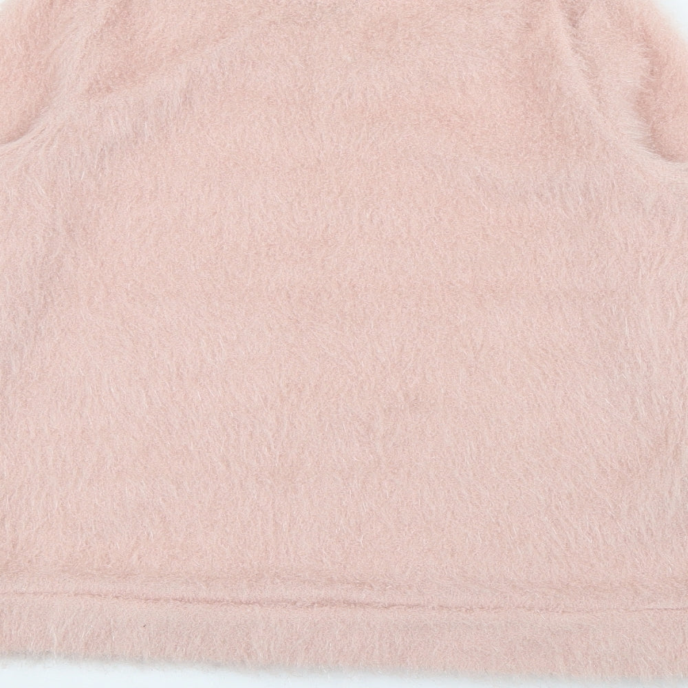 NEXT Womens Pink Crew Neck  Polyester Pullover Jumper Size 12