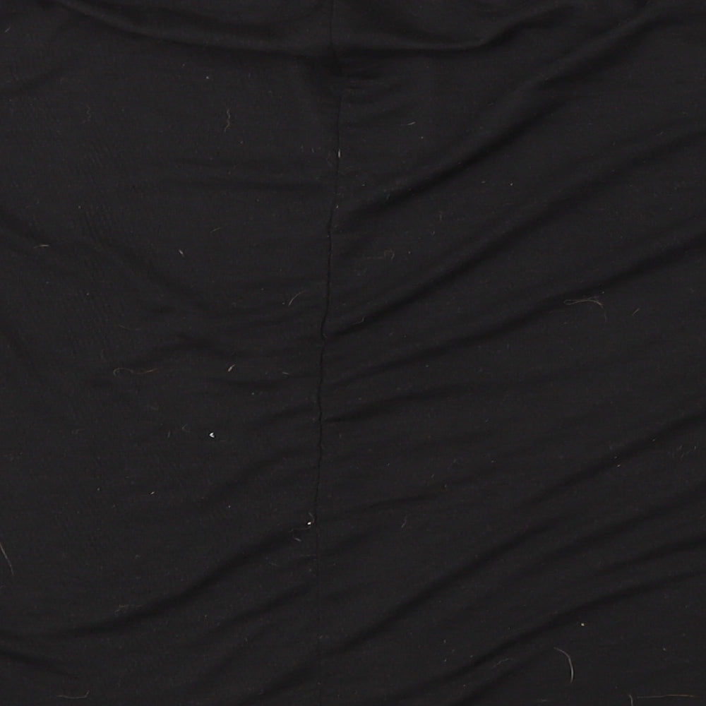 George Womens Black  Polyester Basic T-Shirt Size 18 Round Neck