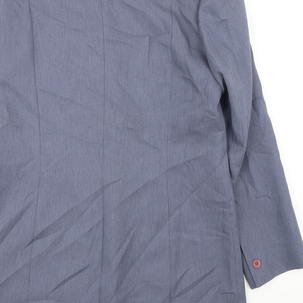 Modern Classic Womens Grey  Polyester Jacket Suit Jacket Size 12