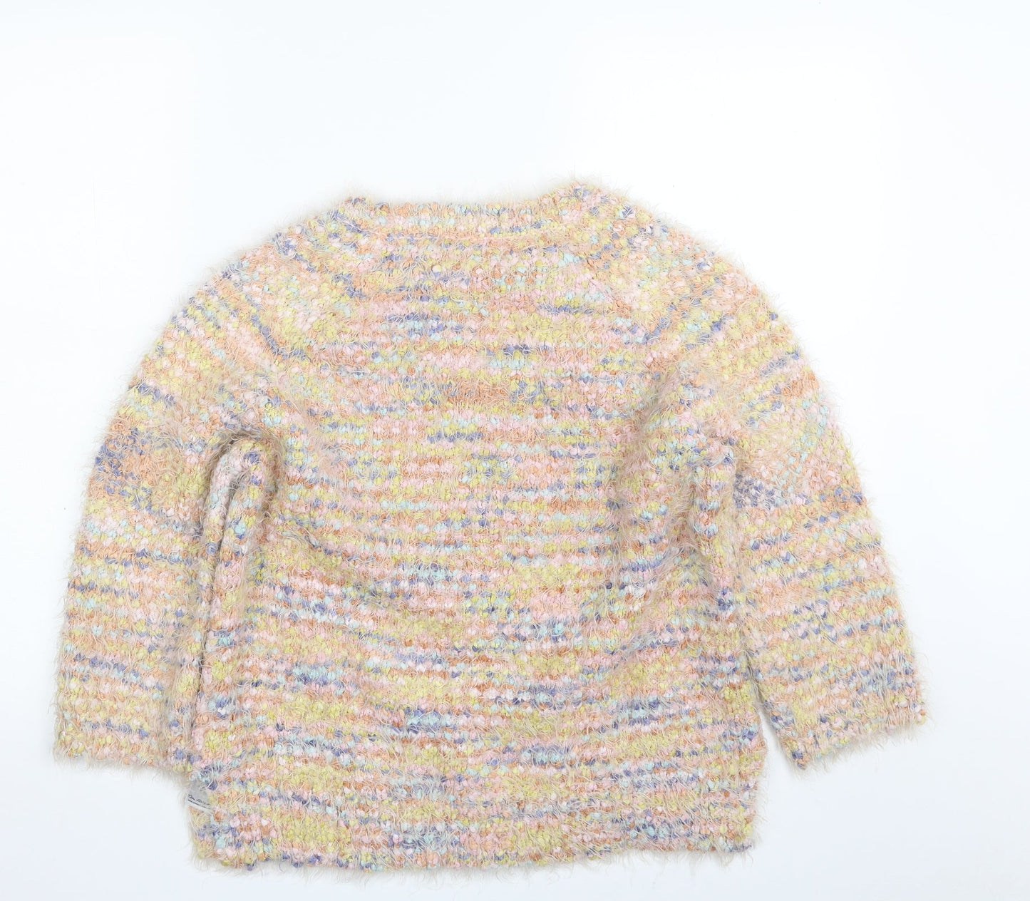 Miss Selfridge Womens Multicoloured Crew Neck  Polyester Pullover Jumper Size 8