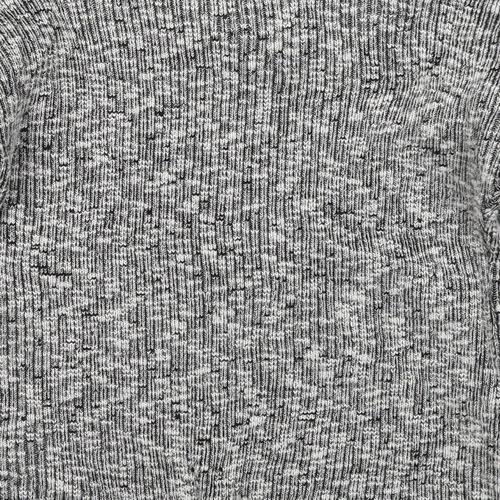 Jealous Womens Grey Round Neck  Acrylic Pullover Jumper Size S