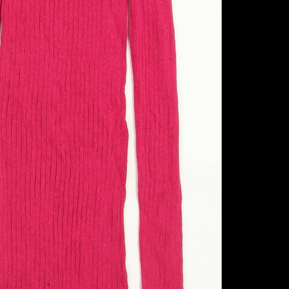 In the Style Womens Pink  Acrylic Jumper Dress  Size 6  Off the Shoulder Pullover