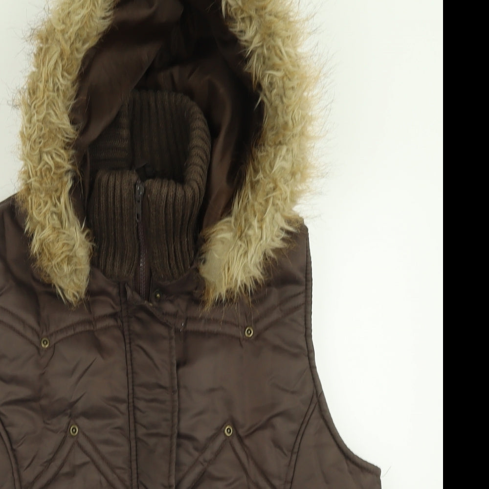 Artic Fluid Womens Brown   Gilet Jacket Size M  Zip