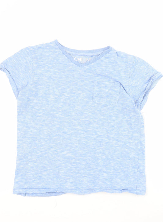 NEXT Boys Blue  100% Cotton Pullover T-Shirt Size 12 Years V-Neck Pullover