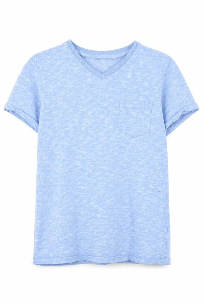 NEXT Boys Blue  100% Cotton Pullover T-Shirt Size 12 Years V-Neck Pullover