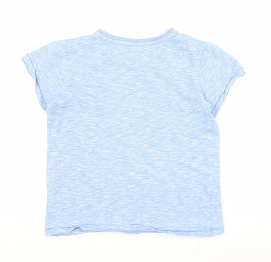 NEXT Boys Blue  100% Cotton Pullover T-Shirt Size 12 Years V-Neck Pullover