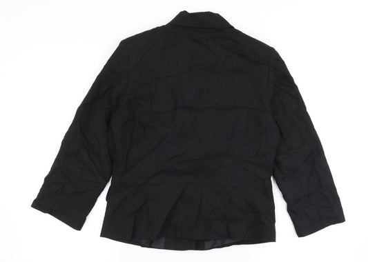 Autonomy Womens Black   Jacket Blazer Size 10  Button