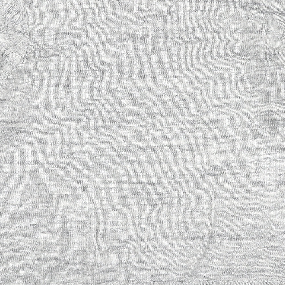 H&M Womens Grey Round Neck  Acrylic Pullover Jumper Size S