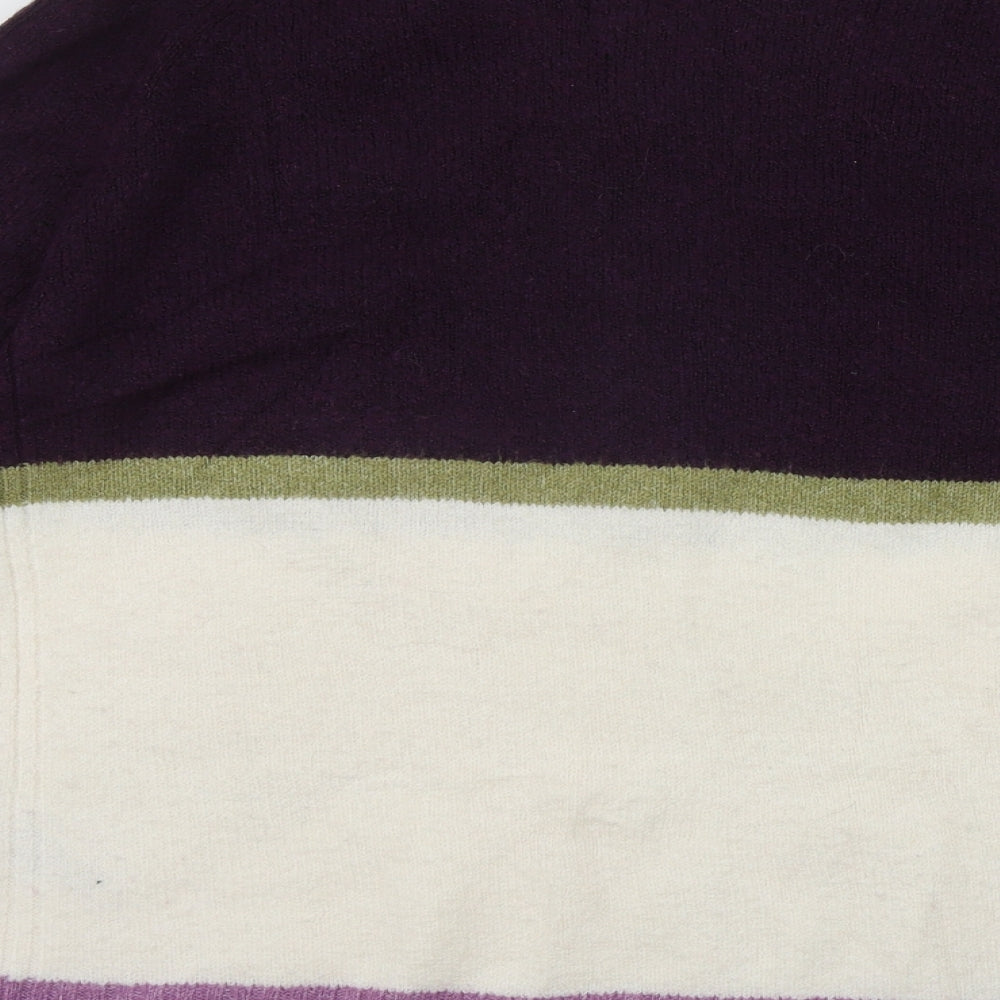 Marks and Spencer Womens Multicoloured Round Neck  Acrylic Pullover Jumper Size M