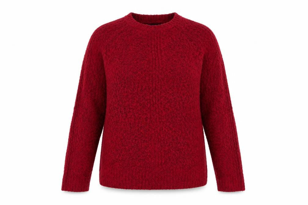 Marks and Spencer Womens Pink Round Neck  Acrylic Pullover Jumper Size S   - Side slit