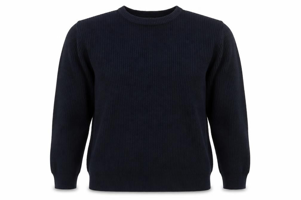 Authentic Mens Blue Round Neck  Acrylic Pullover Jumper Size M