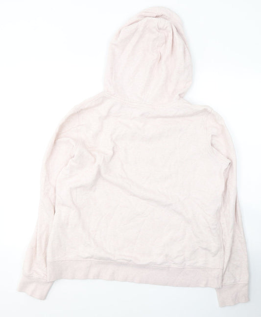 H&M Womens Pink  Cotton Pullover Hoodie Size L  Pullover