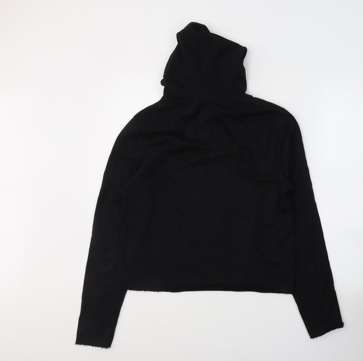 ASOS Womens Black  Cotton Pullover Hoodie Size 8  Pullover
