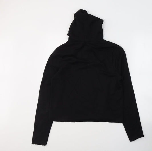 ASOS Womens Black  Cotton Pullover Hoodie Size 8  Pullover