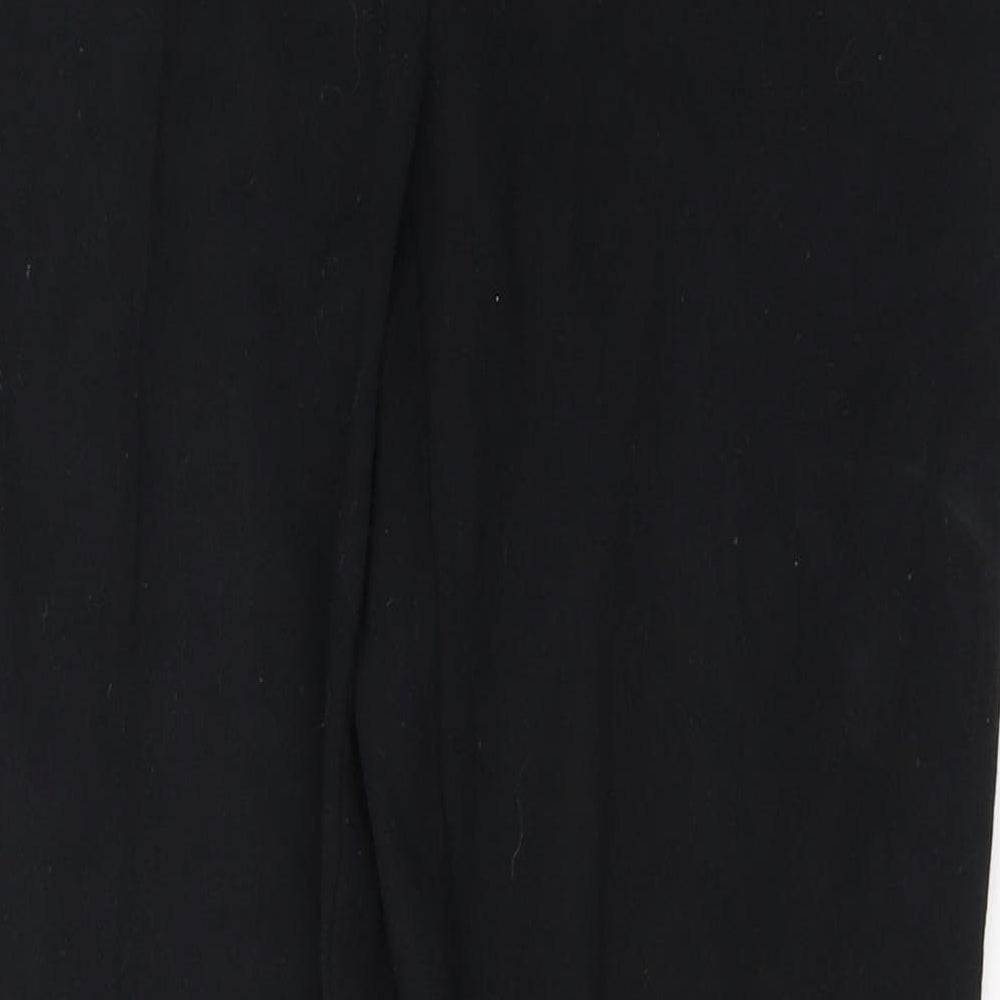Marks and Spencer Womens Black  Polyester Trousers  Size 10 L25 in Regular